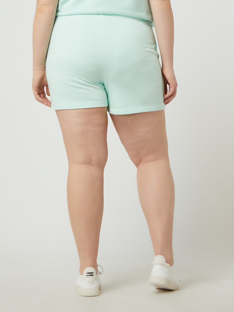 PLUS SIZE Sweatshorts aus Bio-Baumwolle Modell 'Issy' in türkis