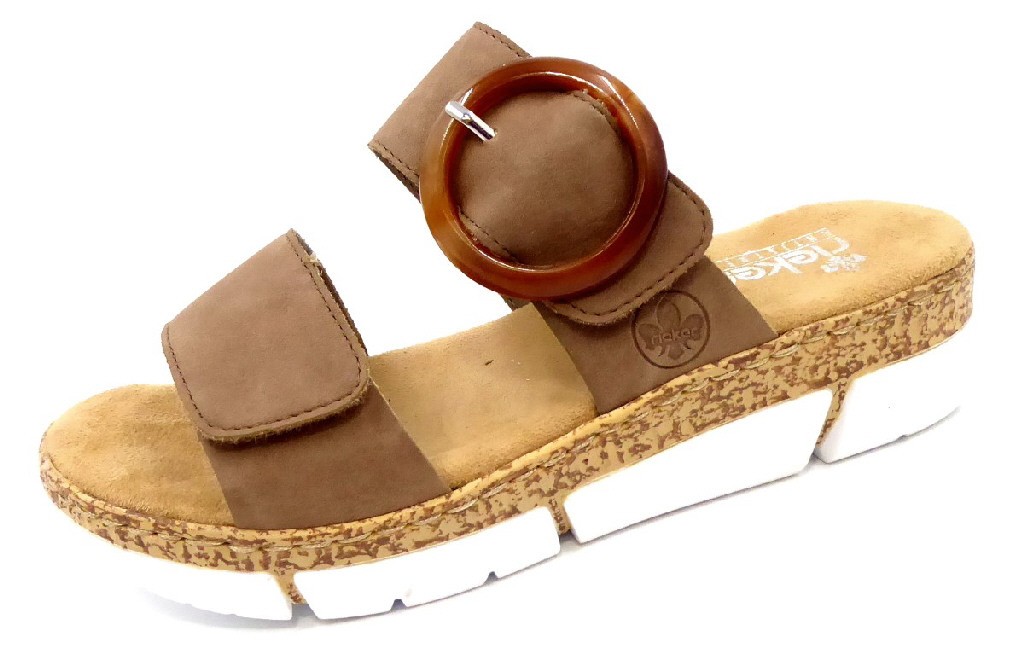 RIEKER Komfort Sandalen grau