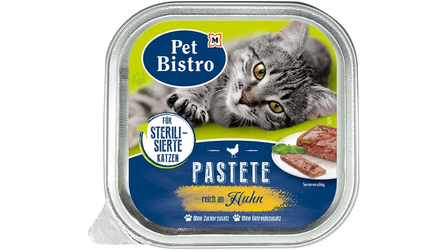 Pet Bistro Bio Katzennassfutter - Pastete reich an Huhn 100 g
