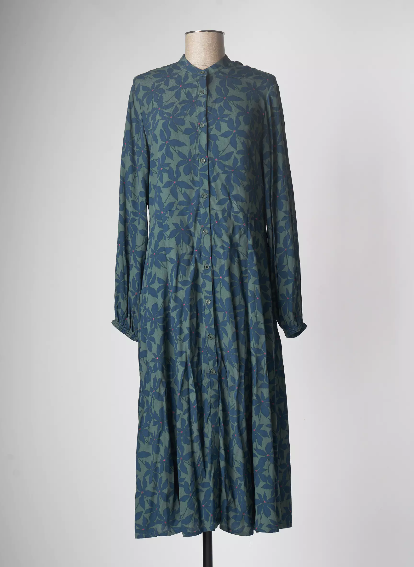Yerse Robes Mi Longues Femme couleur vert