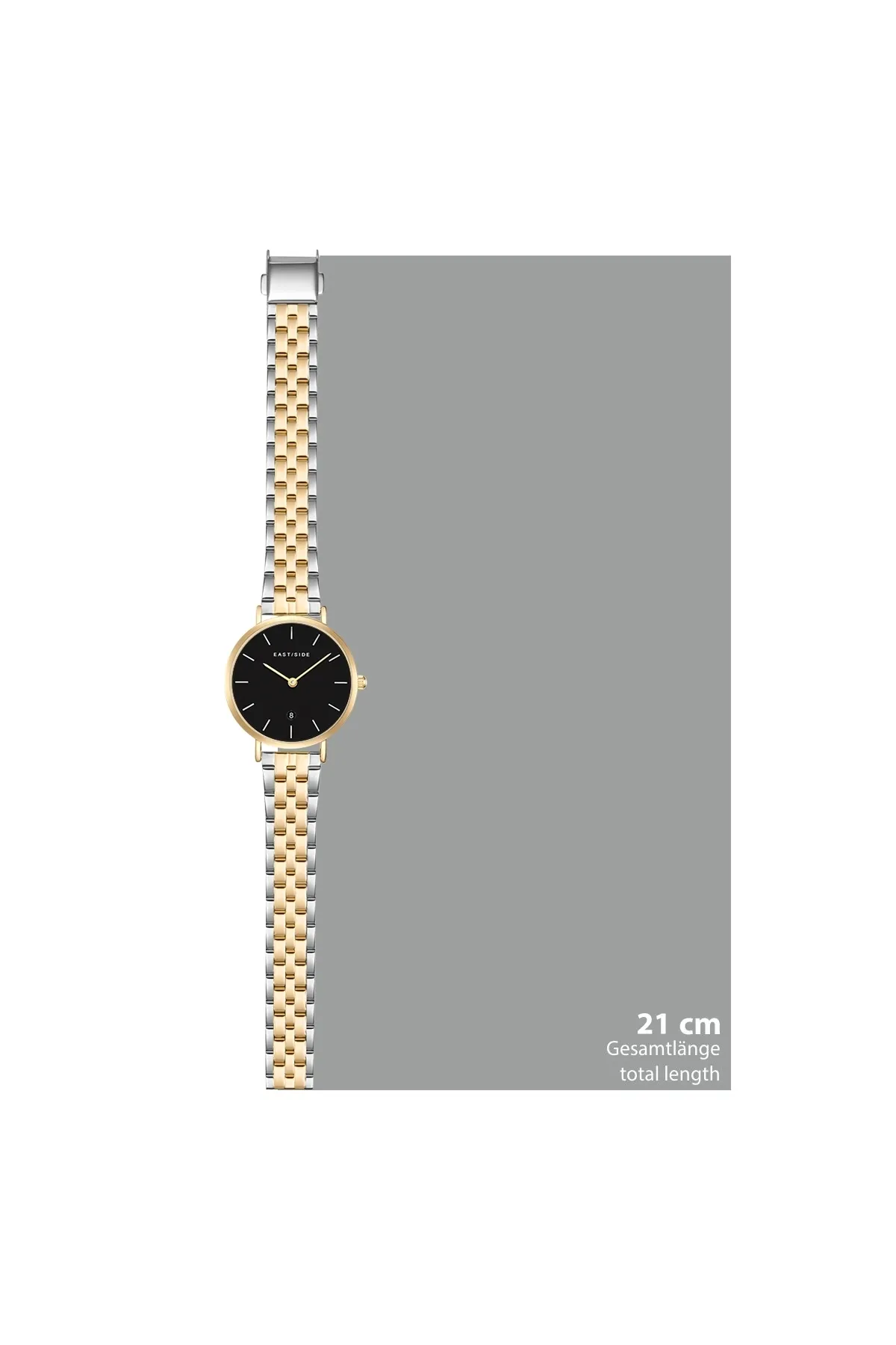 eastside  Quarzuhr Damen Quarzuhr gelbgold Edelstahl silber/gelbgold