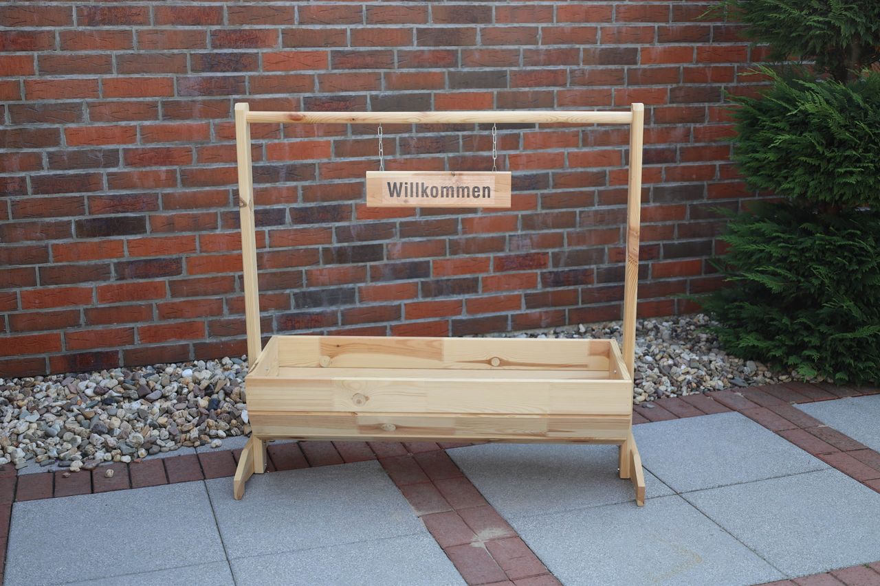 PROMEX Promadino Blumentrog Willkommen groß