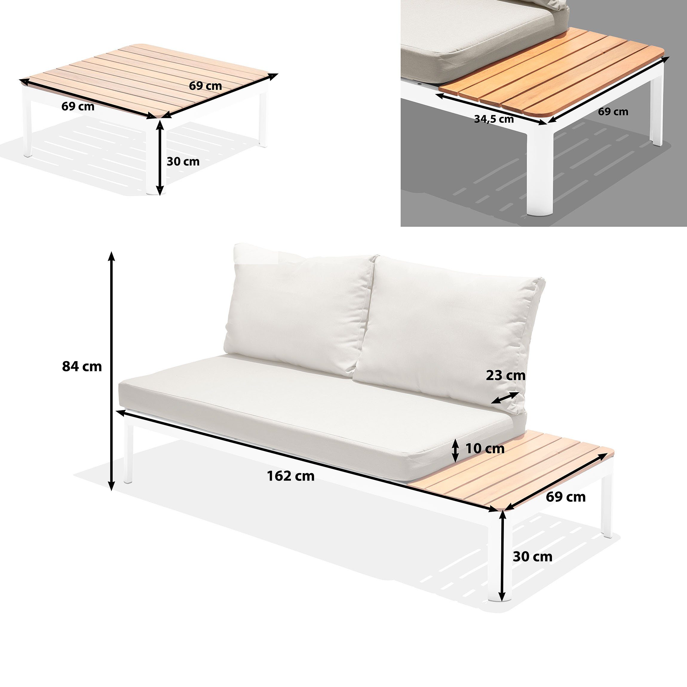 Gartenfreude Gartenlounge-Set Lounges