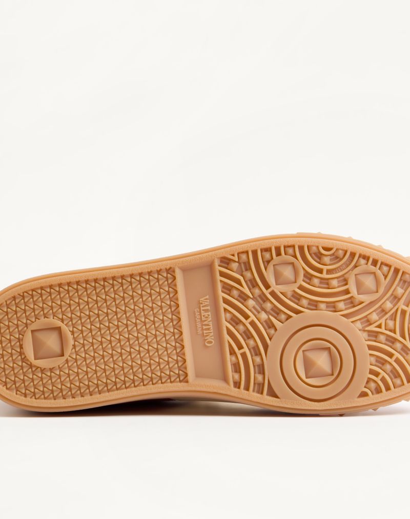 Baskets basses Upvillage en cuir fendu et cuir de veau nappa