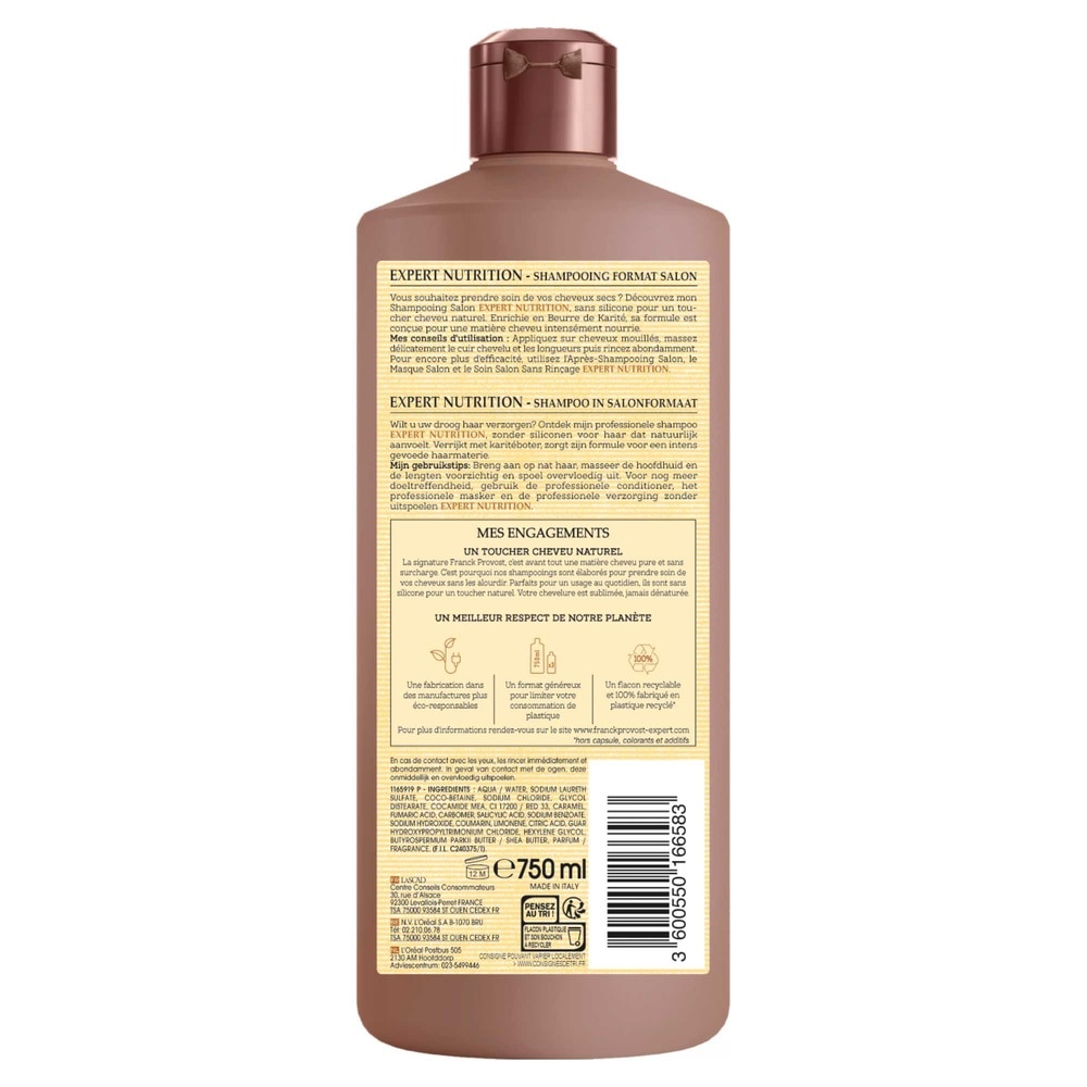 franck provost Expert Nutrition Shampooing Professionnel Nutrition Intense