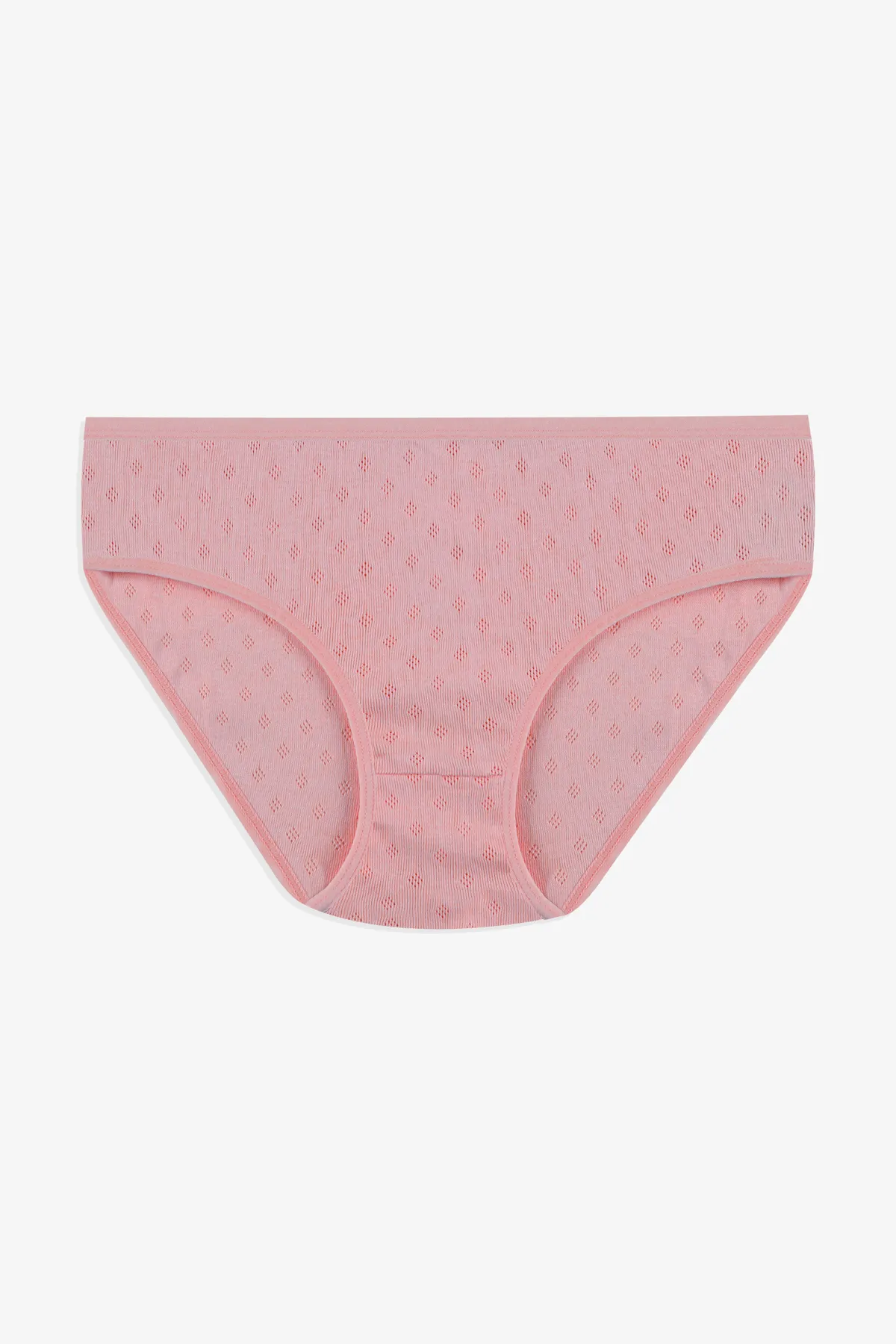 koza iç giyim  3-teiliger gemusterter Jacquard-Baumwoll-Bato mit hoher Taille für Damen