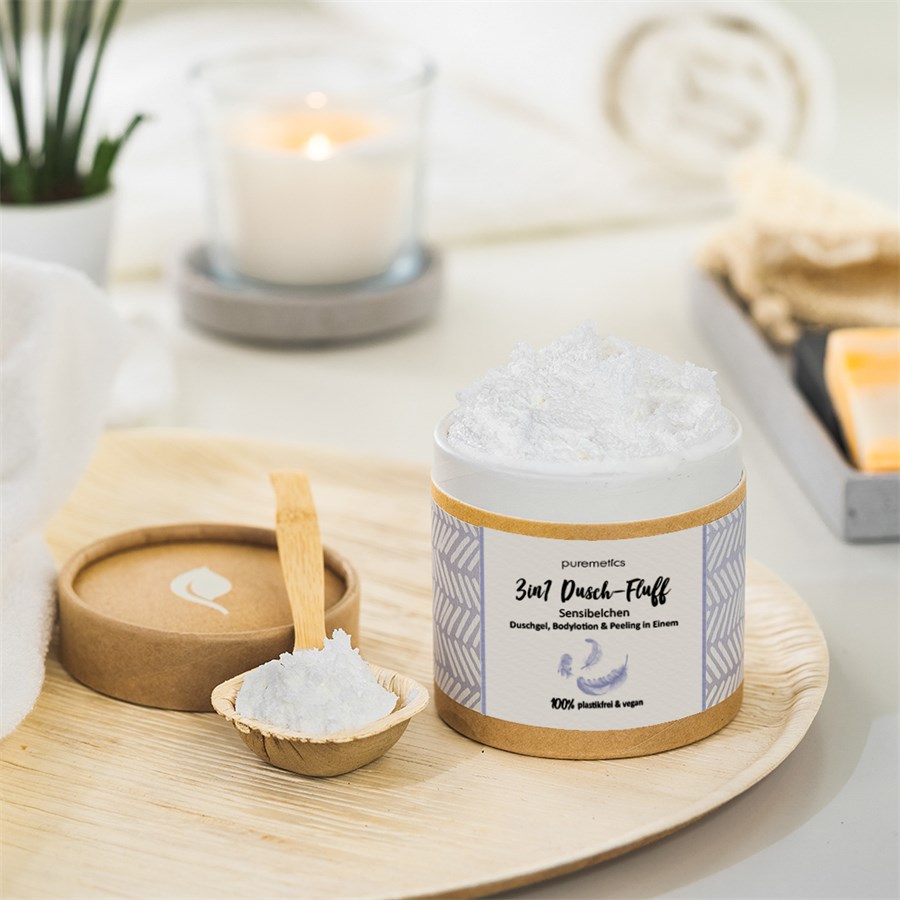 Sensibelchen mit Zuckerpeeling 3in1 Dusch-Fluff