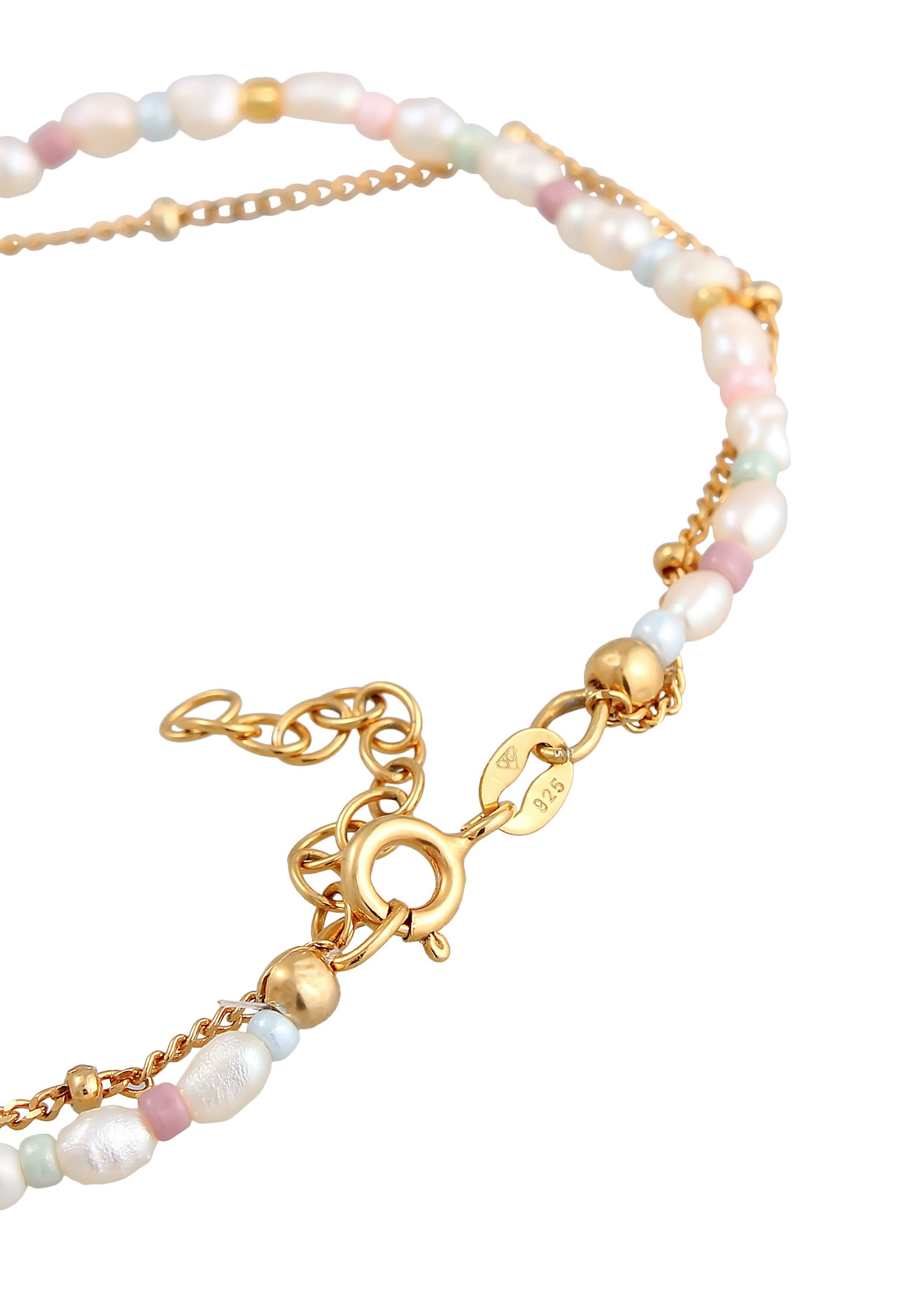 Elli Pearls mit lächelndem Gesicht für Damen, Süßwasserzuchtperlen in 925er Sterlingsilber