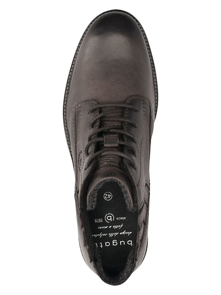 Bugatti Leder-Boots in Anthrazit günstig kaufen