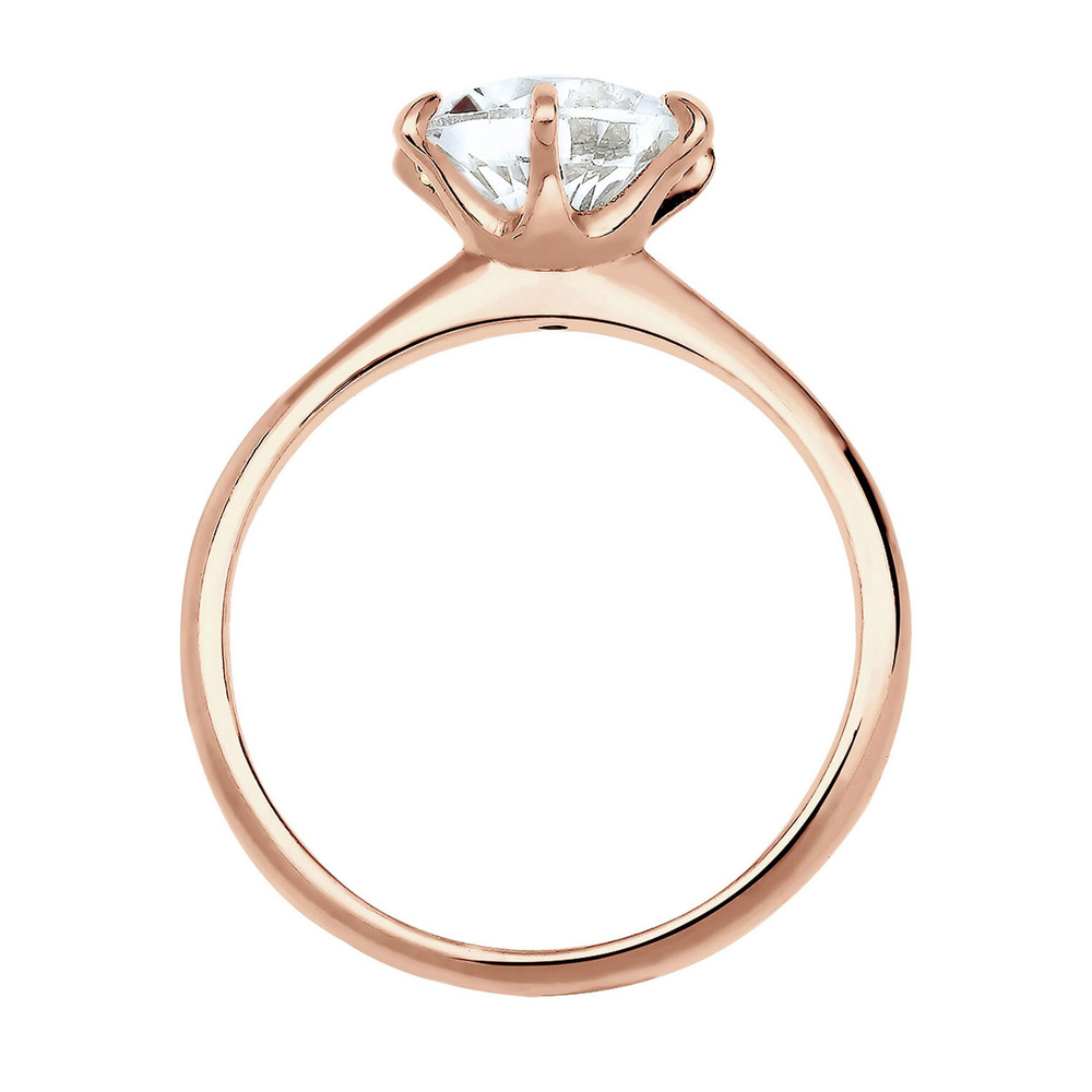Elli Elli Bague Femmes Fiançailles avec Cristaux en Argent Sterling 925 Bague