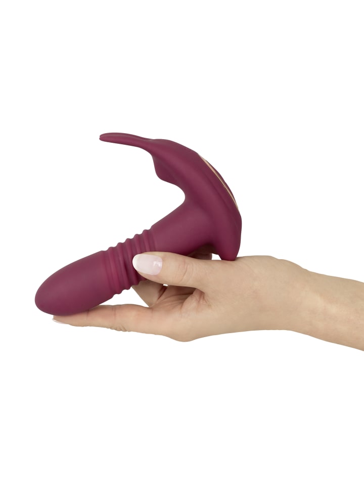 Javida Vibrator RC Hands-free 3 Function Vibrator in rot günstig kaufen 14,5 cm