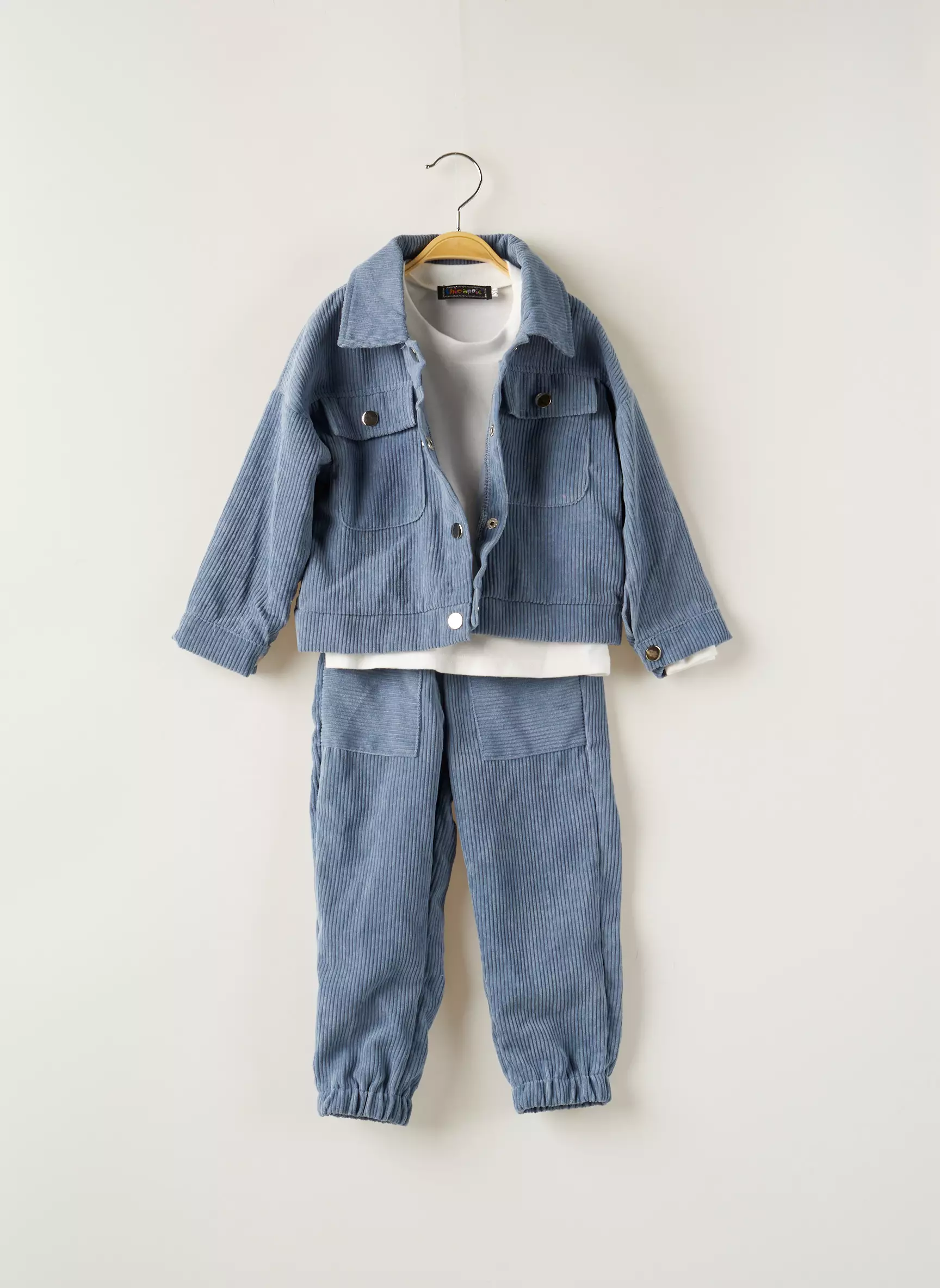 Chicaprie Ensembles Pantalon Enfant couleur bleu