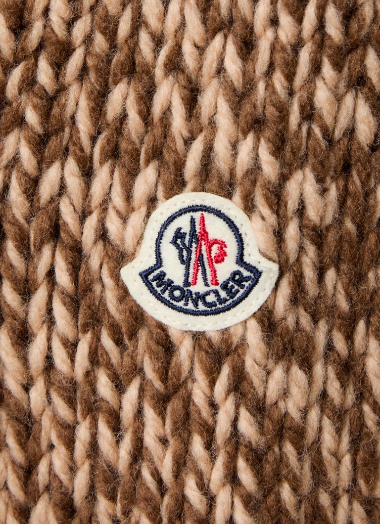 Maglione Moncler a maglia grossa in misto lana con collo alto