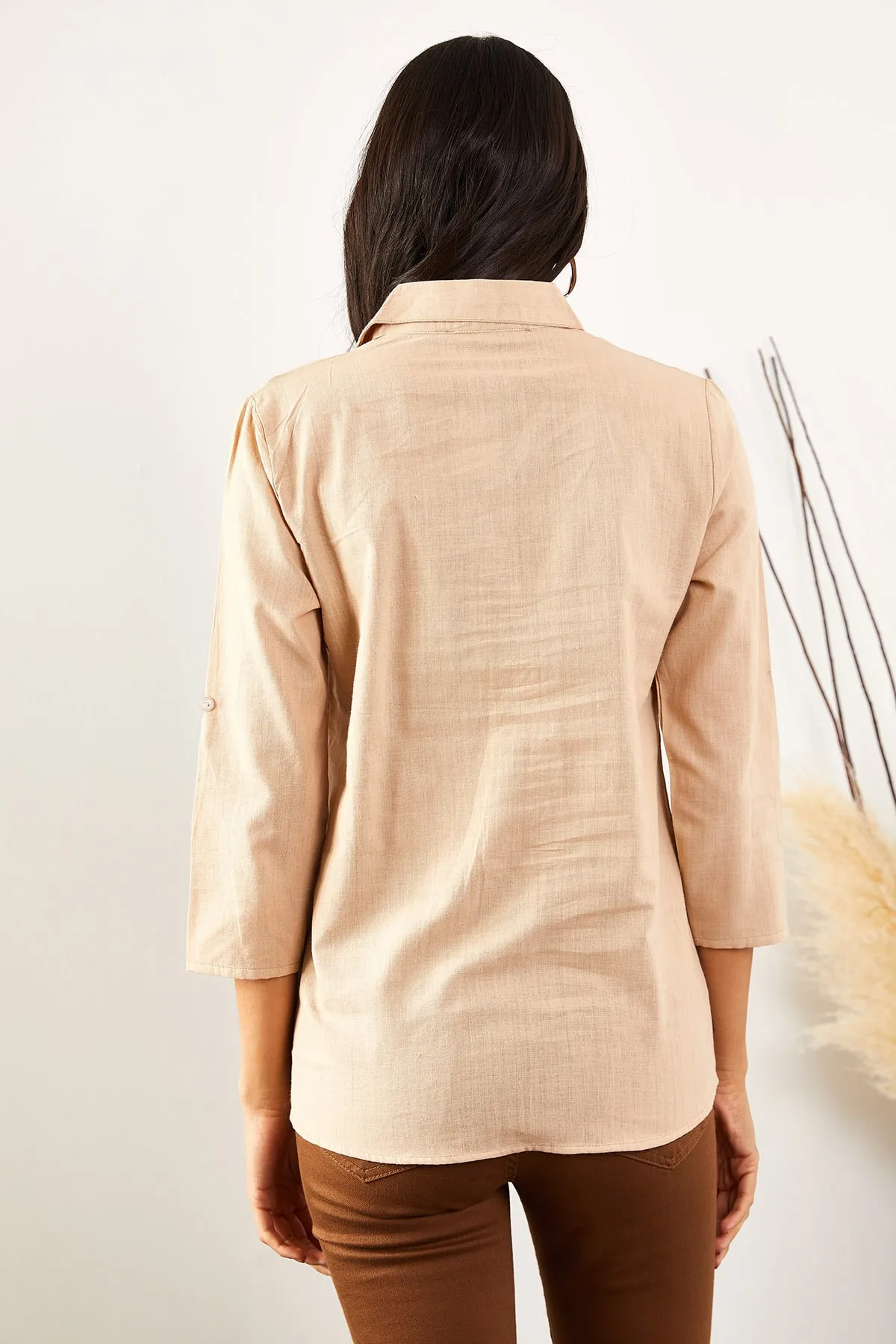 Olalook  Hemd - Beige - Regular Fit