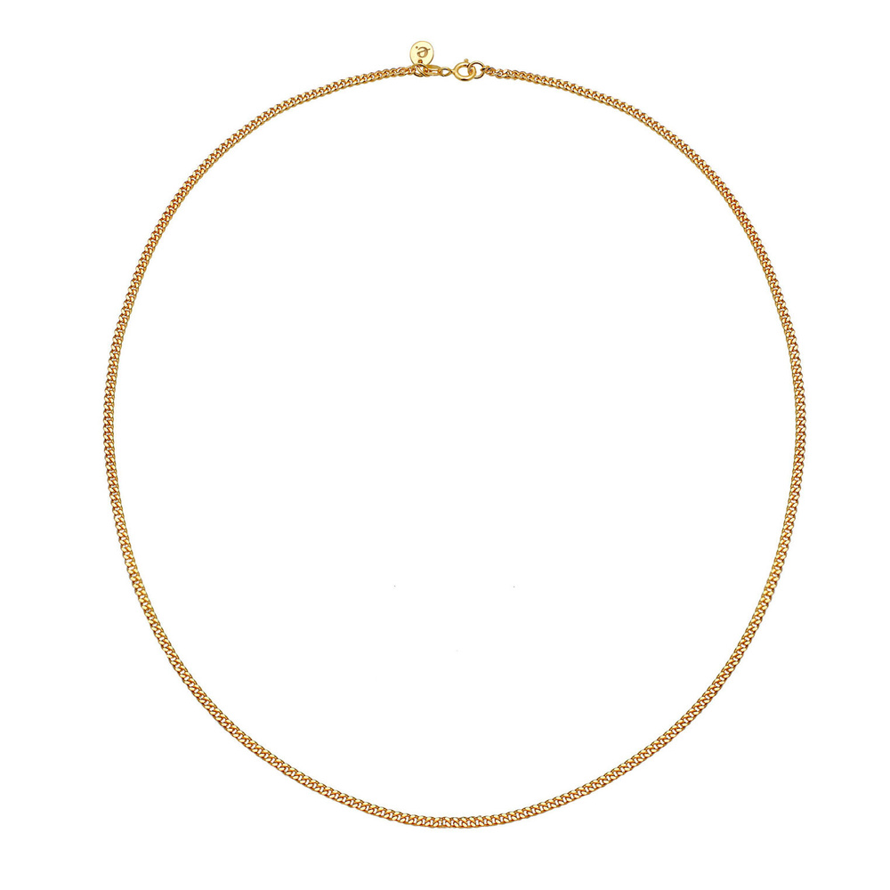 Elli PREMIUM Elli PREMIUM Collier Femmes Curb Chain Minimal Basic Trend Blogger en argent ster Bijoux