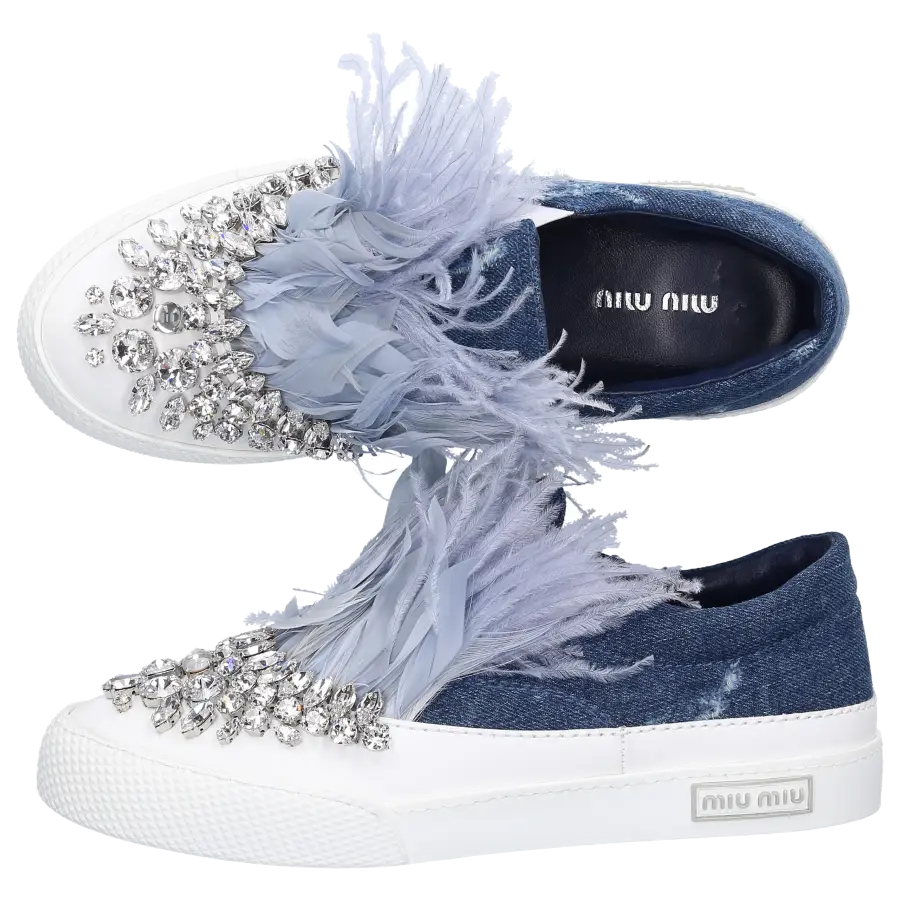 Miu Miu - Sneaker low Denim - blau