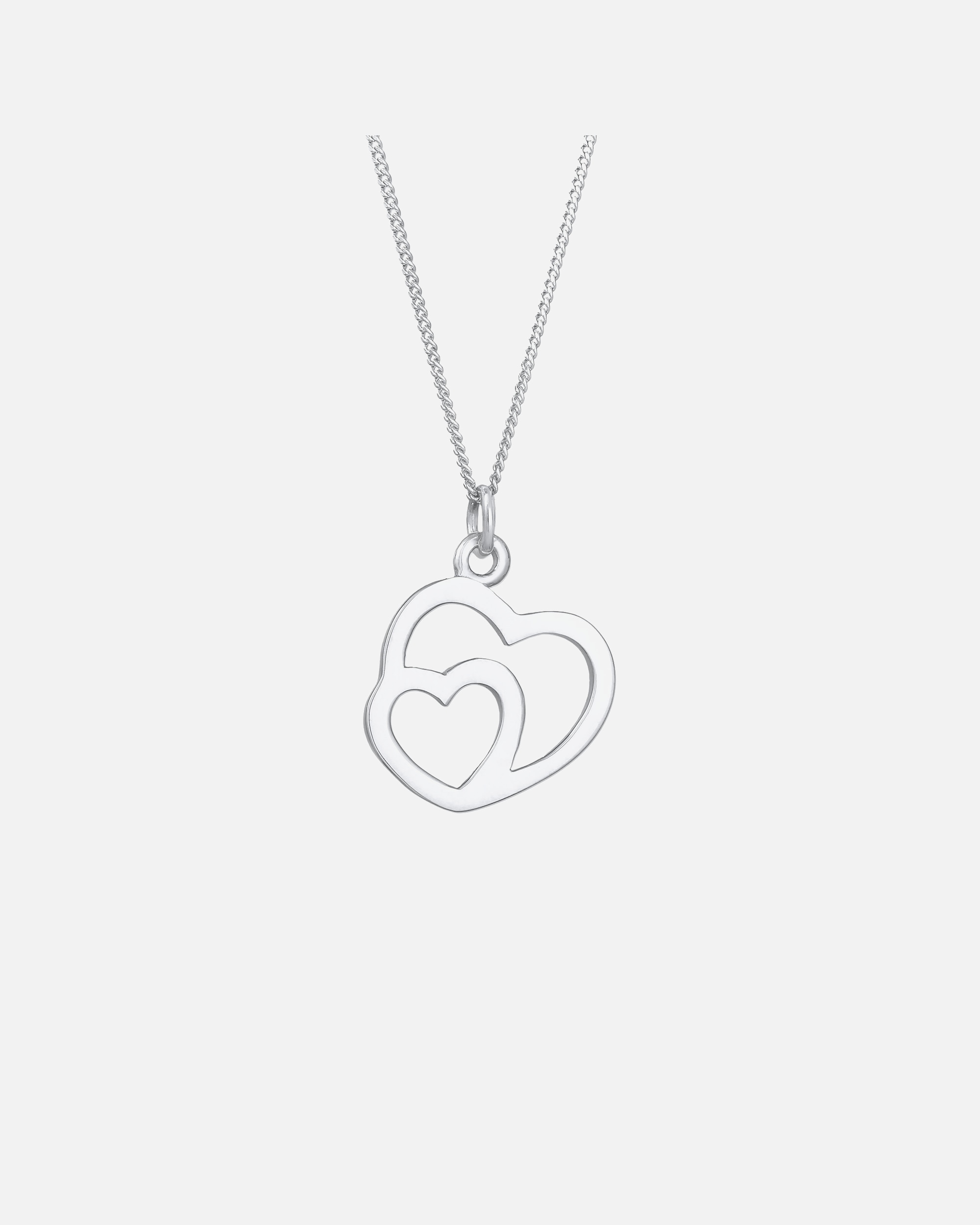 Dámsky prívesok Elli Simple Connected Heart z mincového striebra 925