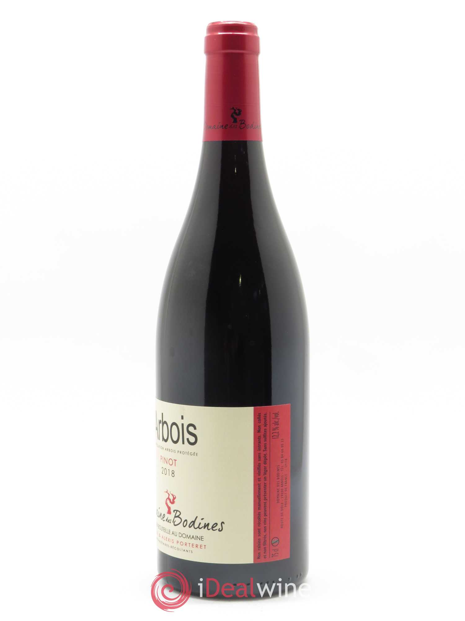 Arbois Pinot Noir Domaine des Bodines  2018 - Lot de 1 Bouteille