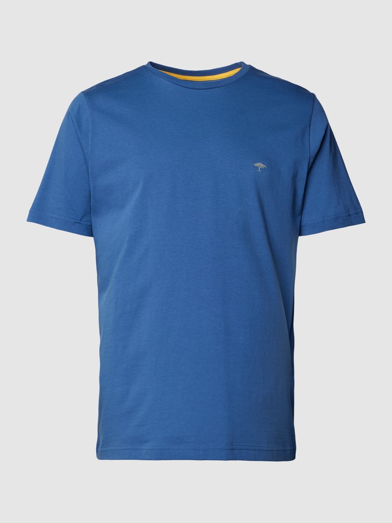 T-Shirt mit Rundhalsausschnitt in blau