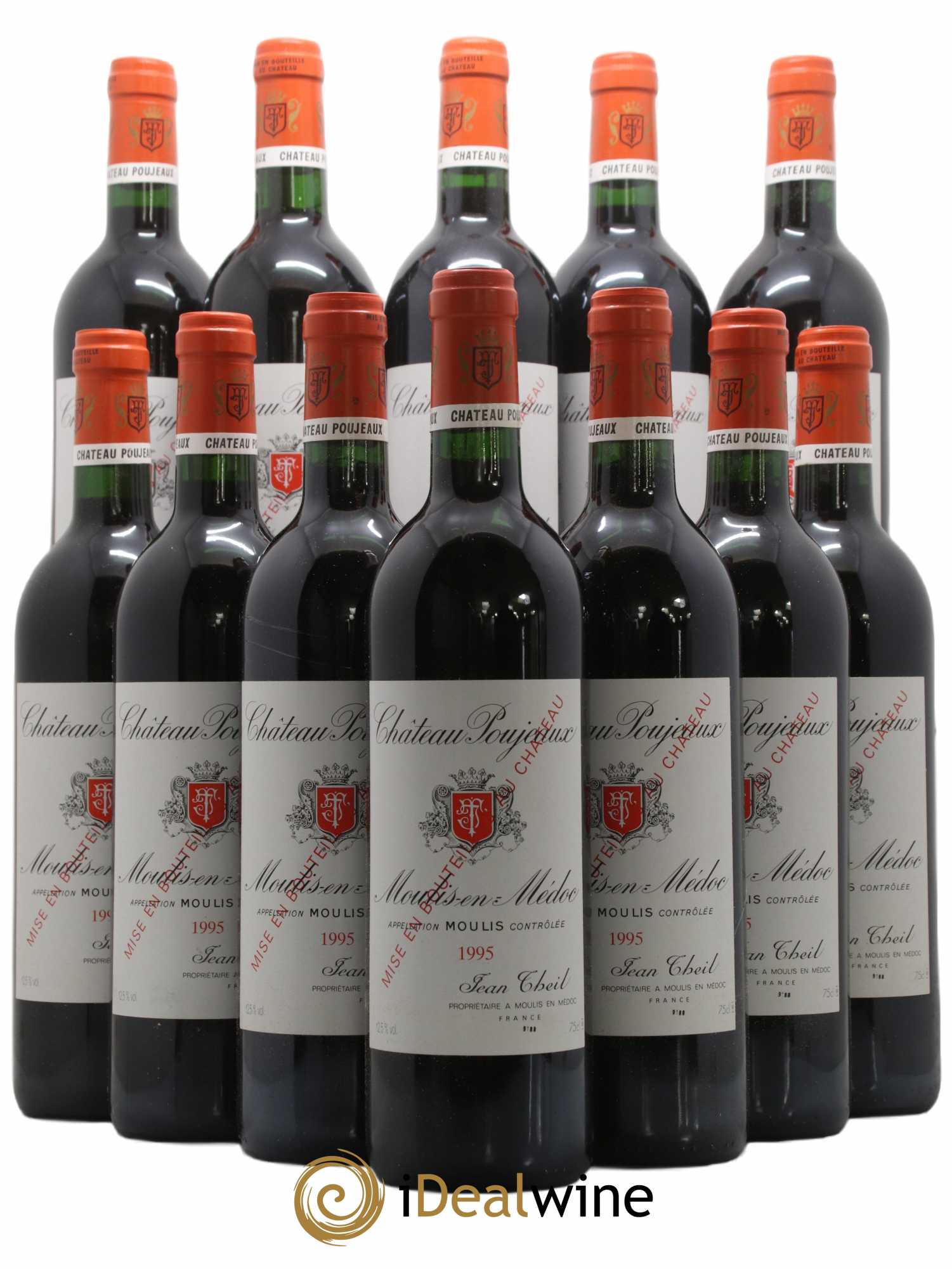 Château Poujeaux  1995 - Lot de 12 Bouteilles