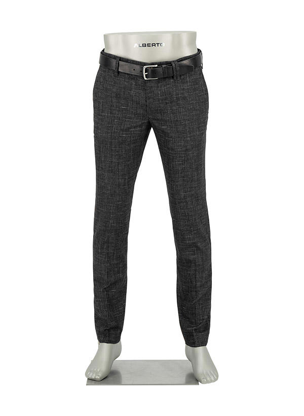 Alberto, Hose Rob, Slim Fit, Wolle, anthrazit