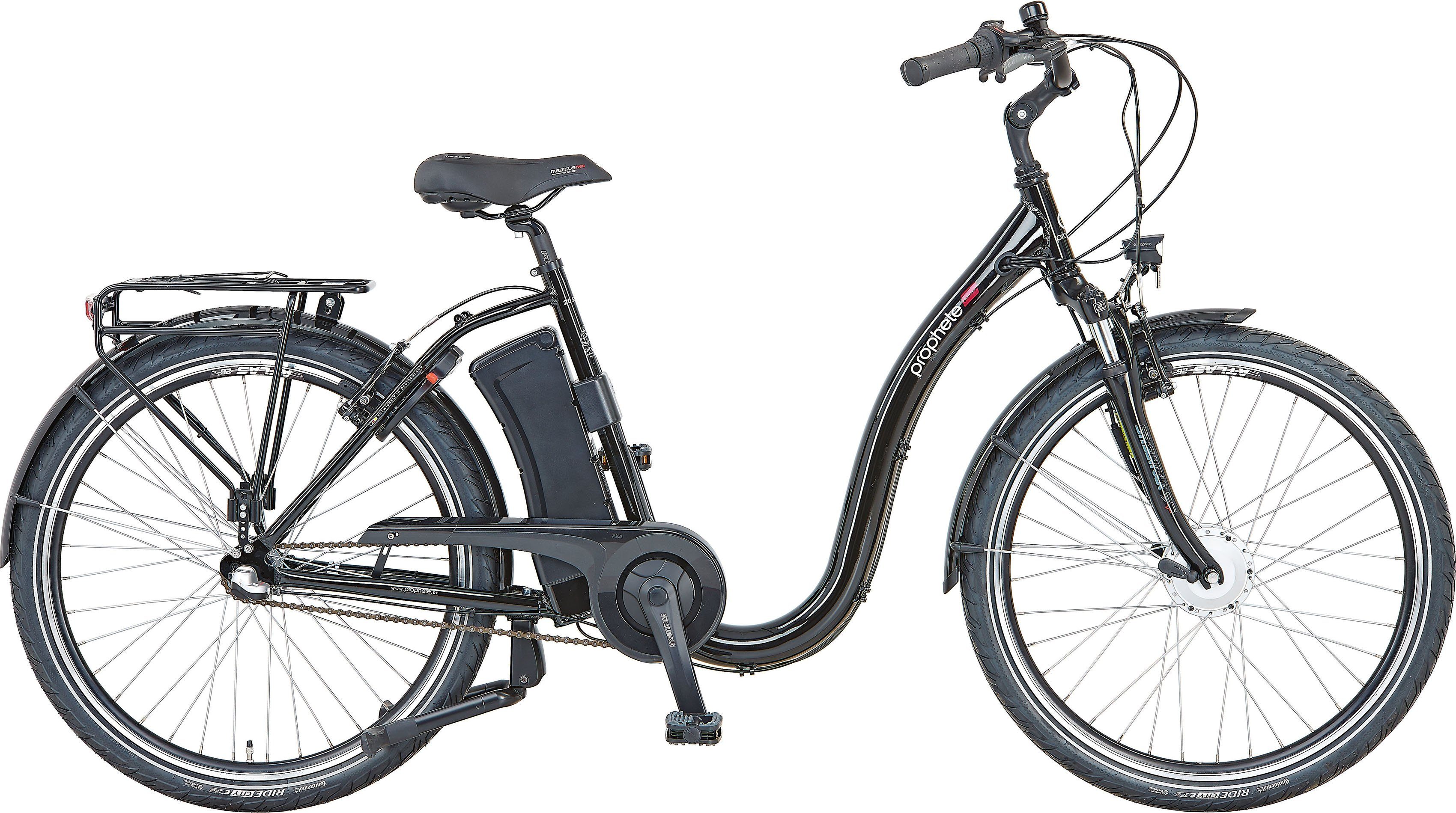 Prophete E-Bike Prophete Genniesser 22.ESC.20, 3 Gang Shimano Nexus Schaltwerk, Nabenschaltung, Frontmotor, 374 Wh Akku