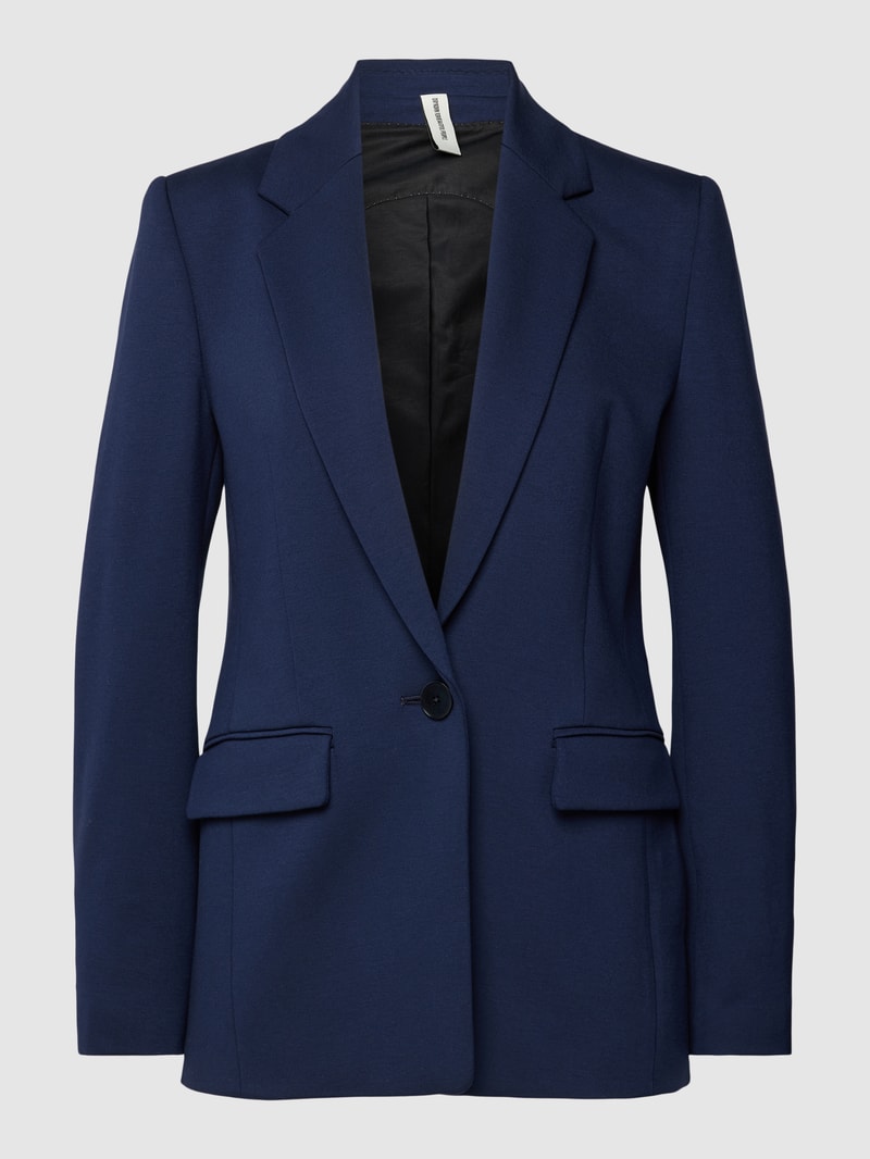 Blazer mit Reverskragen Modell 'ATLIN' in marineblau