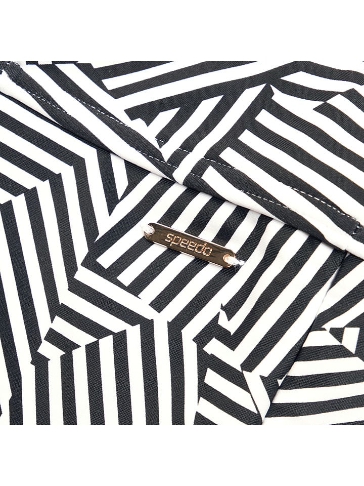 Speedo Badeanzug in Schwarz/ Weiß günstig kaufen