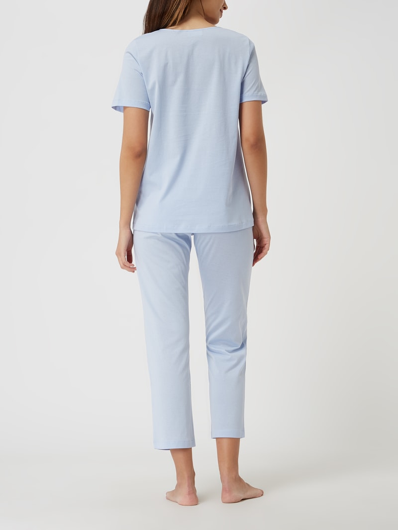 Pyjama aus Baumwolle Modell 'Fiora' in bleu