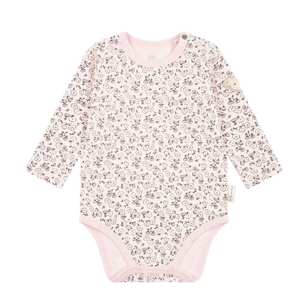 Body langarm, rosa für Mädchen