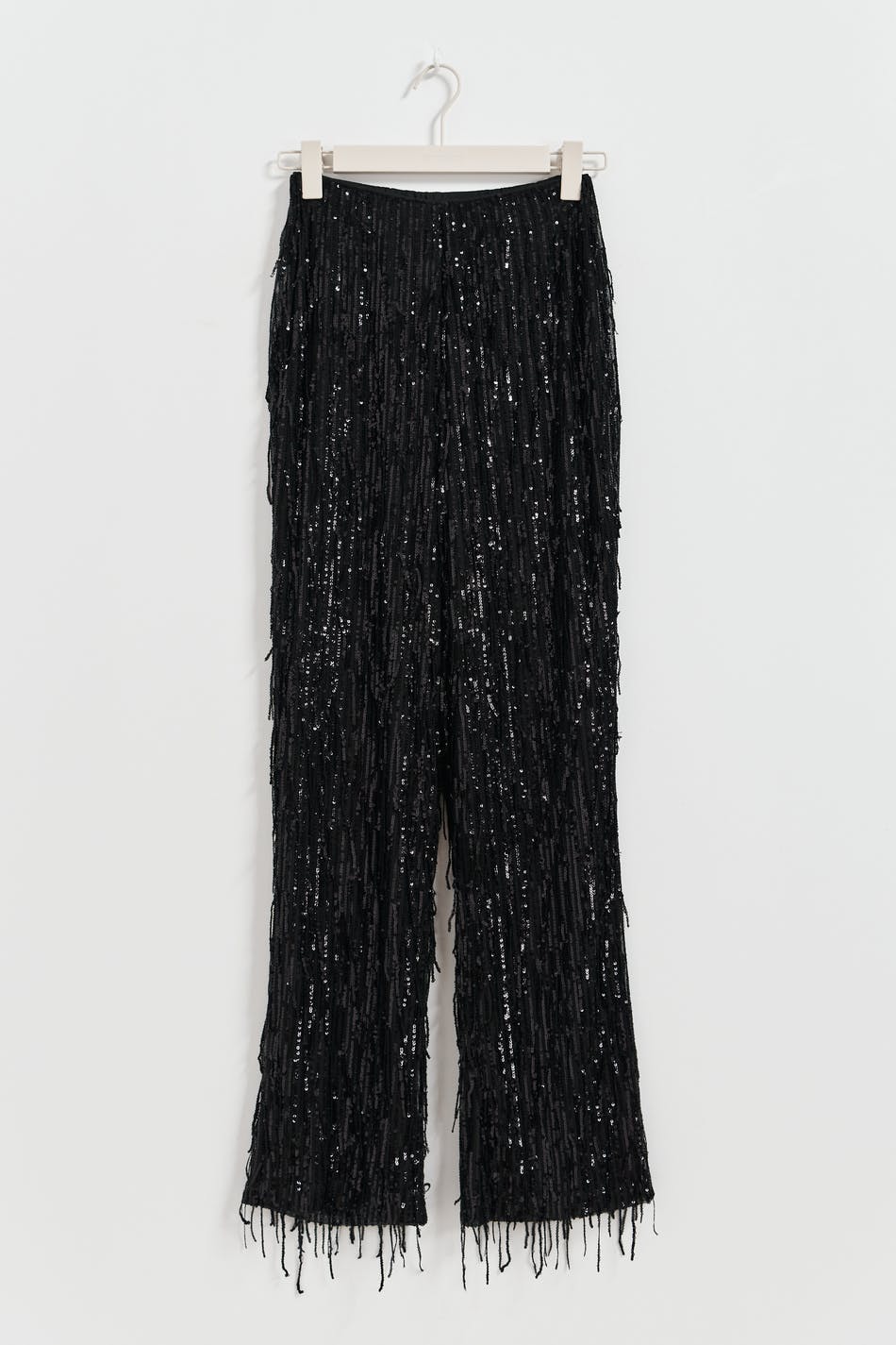 Fringe sequin trousers