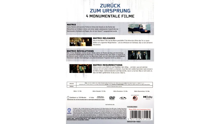 Matrix 4-Film Déjà Vu Collection  [4 DVDs]