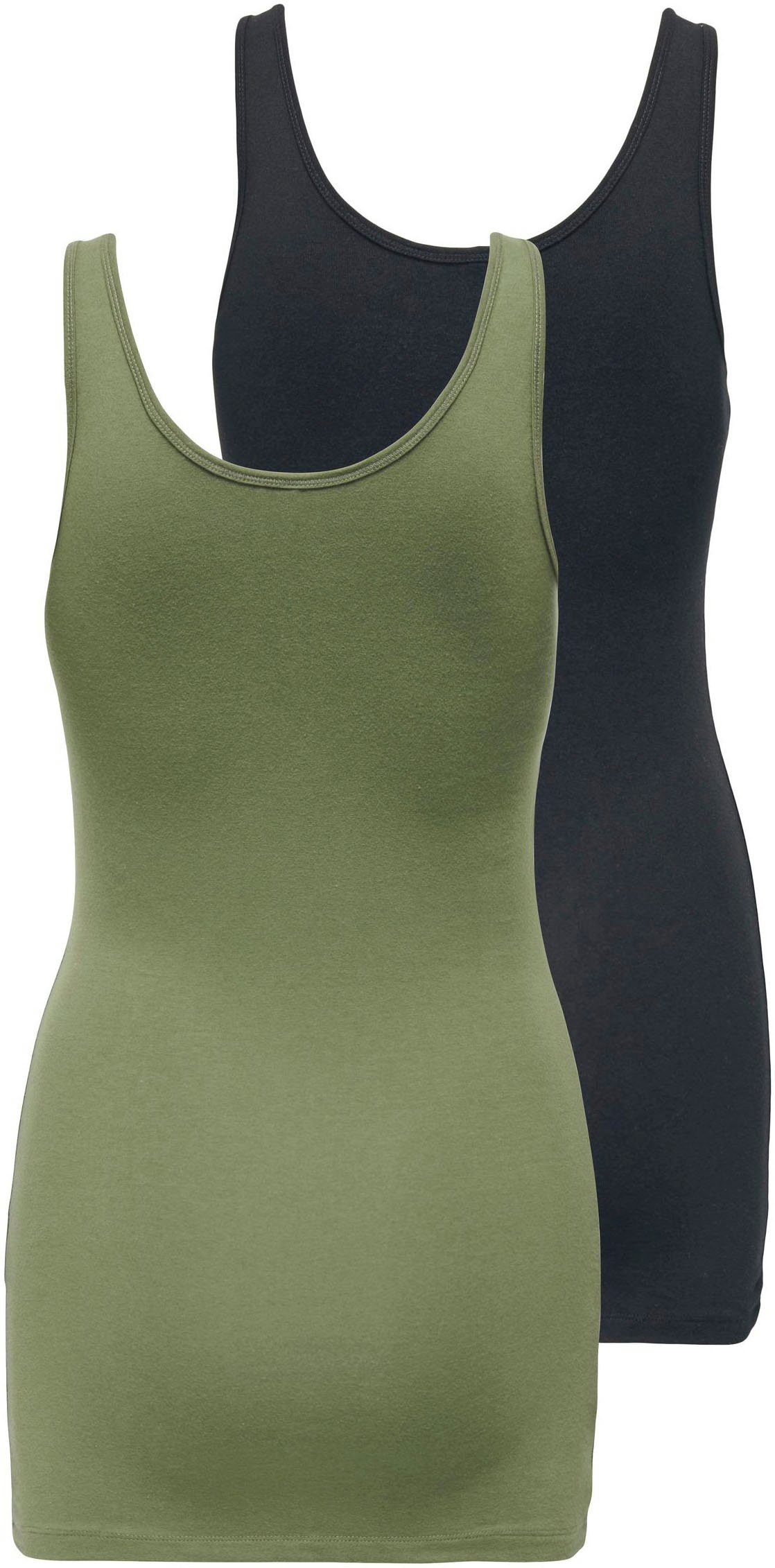 ONLY Tanktop ONLLIVE LOVE NEW LONG TT 2PACK NOOS (Packung, 2er-Pack)