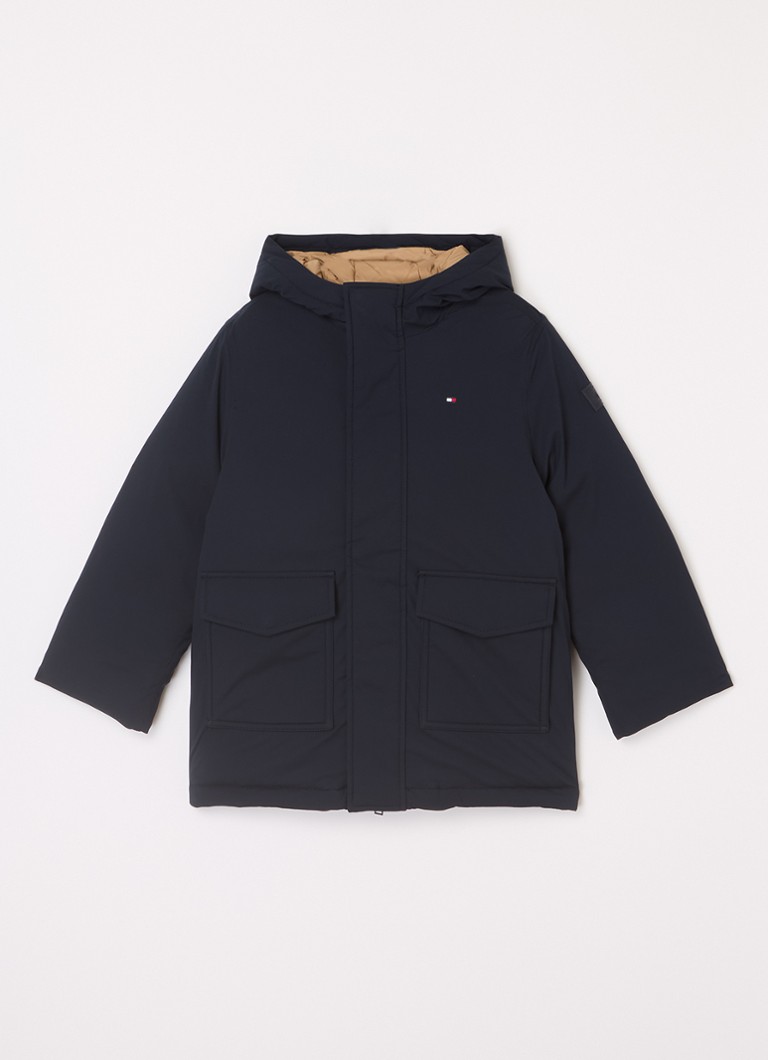 Parka Tommy Hilfiger avec poches plaquées et capuche