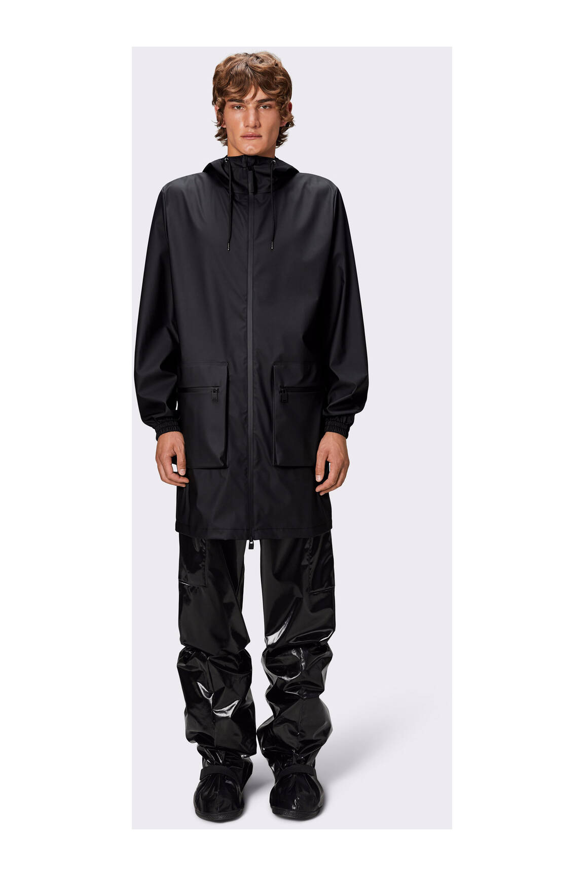 Rains Impermeables Trenchs Unisexe couleur noir