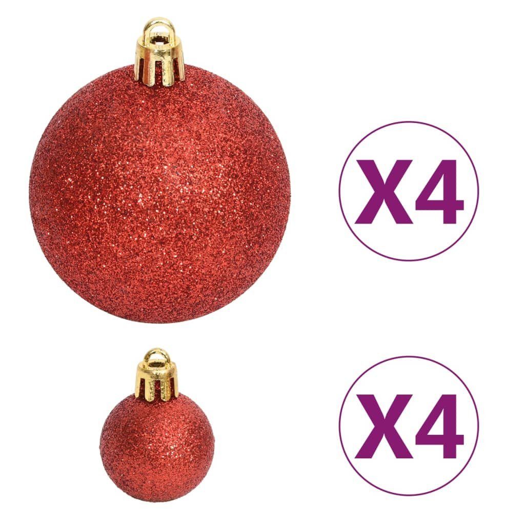 vidaXL Christbaumschmuck 108-tlg. Weihnachtskugel-Set Golden und Rot (1-tlg)