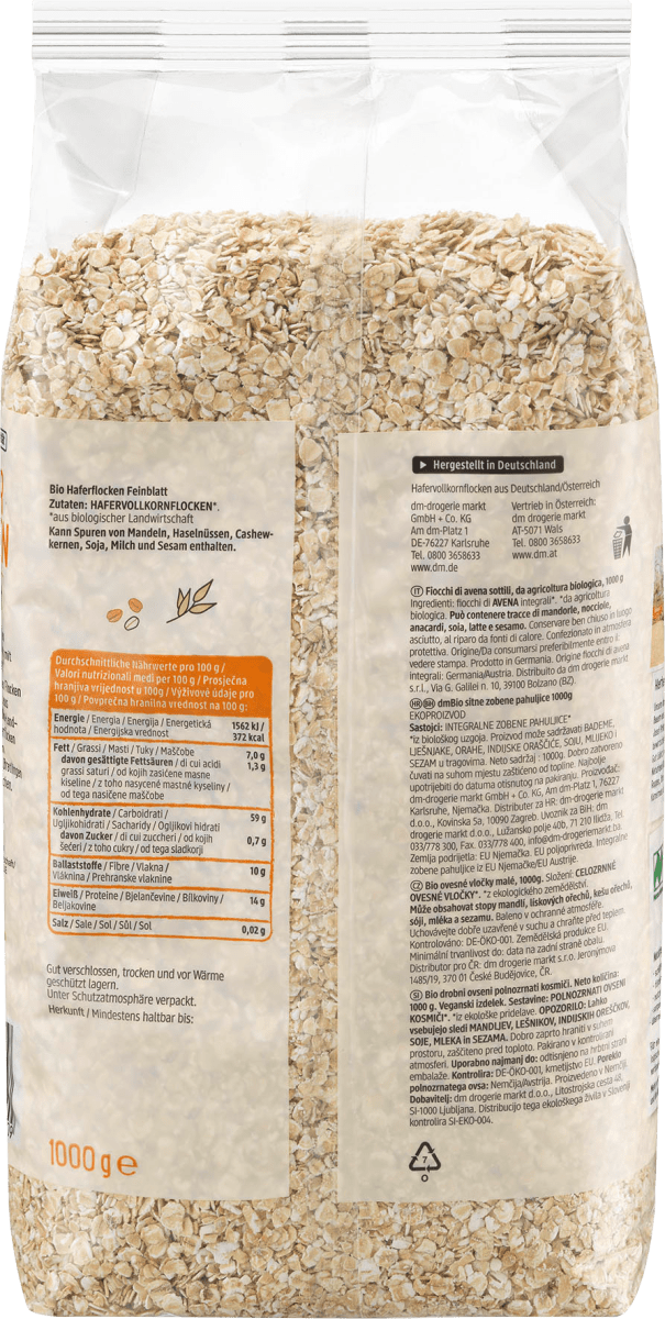 Haferflocken Feinblatt, 1 kg