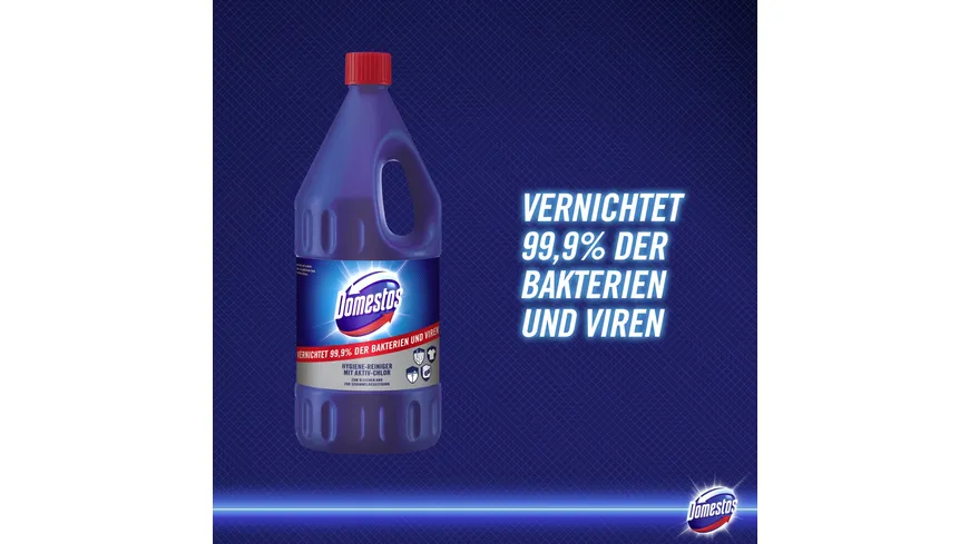 Domestos Hygiene-Reiniger mit Aktiv-Chlor effiziente Schimmelbeseitigung 2 l