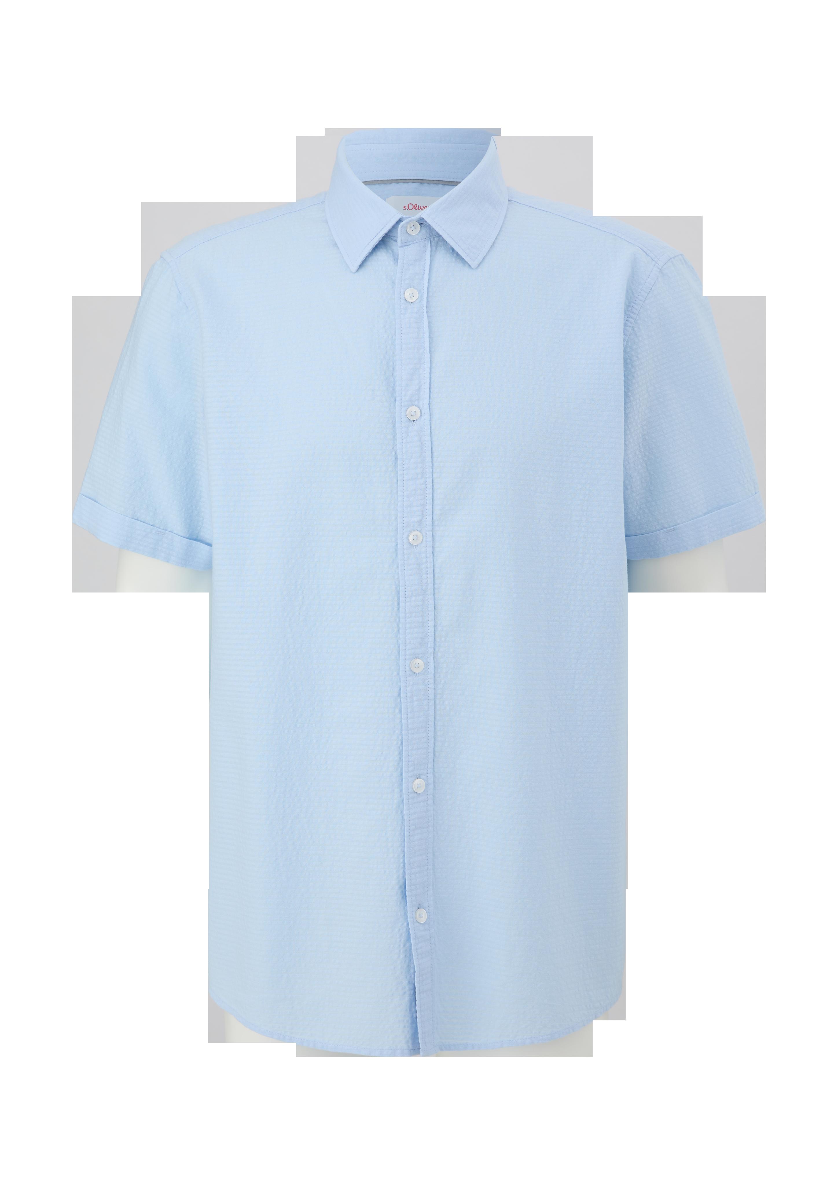 Regular: Kurzarmhemd im Streifendesign  2131012-5070
