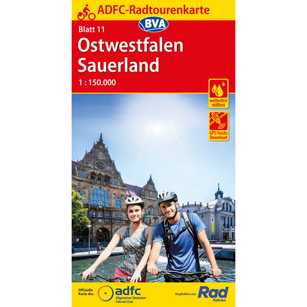 ADFC-RADTOURENKARTE 11 OSTWESTFALEN SAUERLAND 1:150.000 - Fahrradkarte