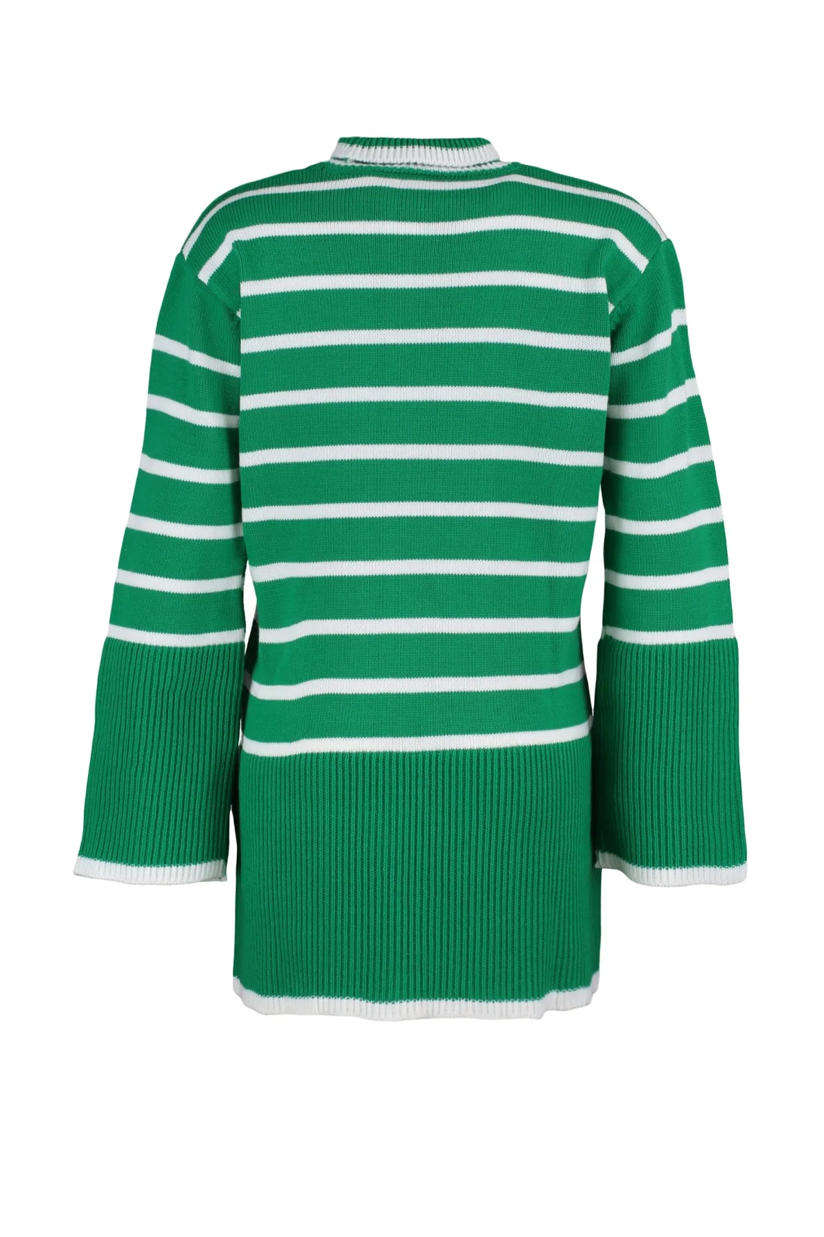 Trendyol Modest  Grün gestreifter Strickpullover TCTAW23AK00016