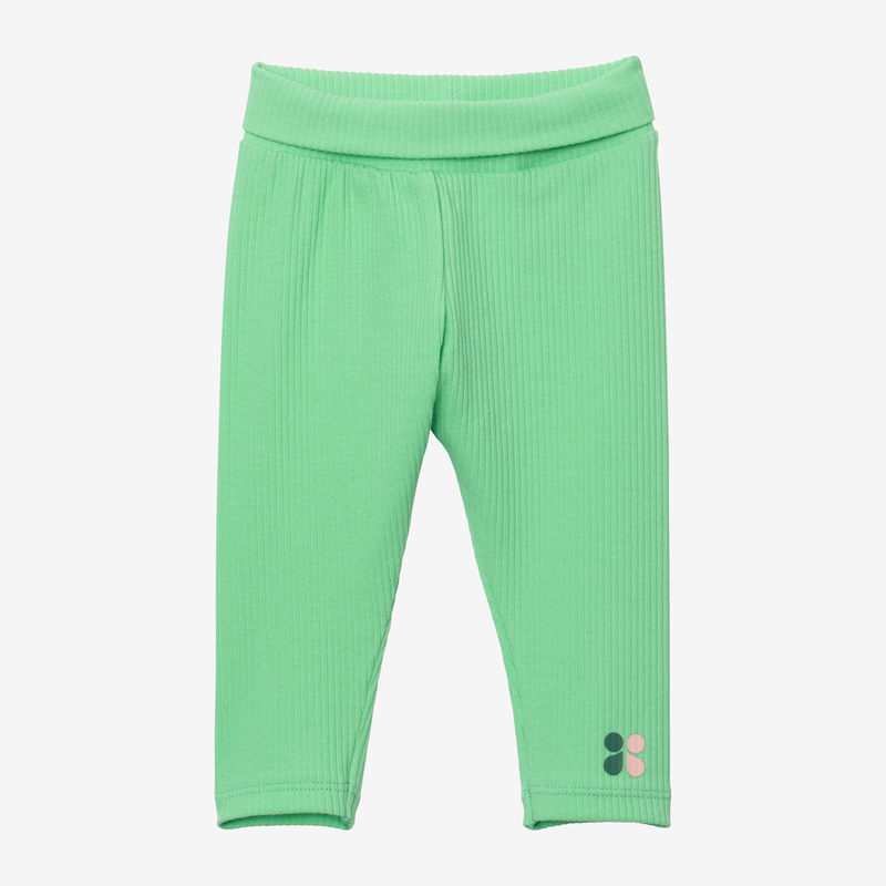 Leggings bébé côtelé vert Catimini