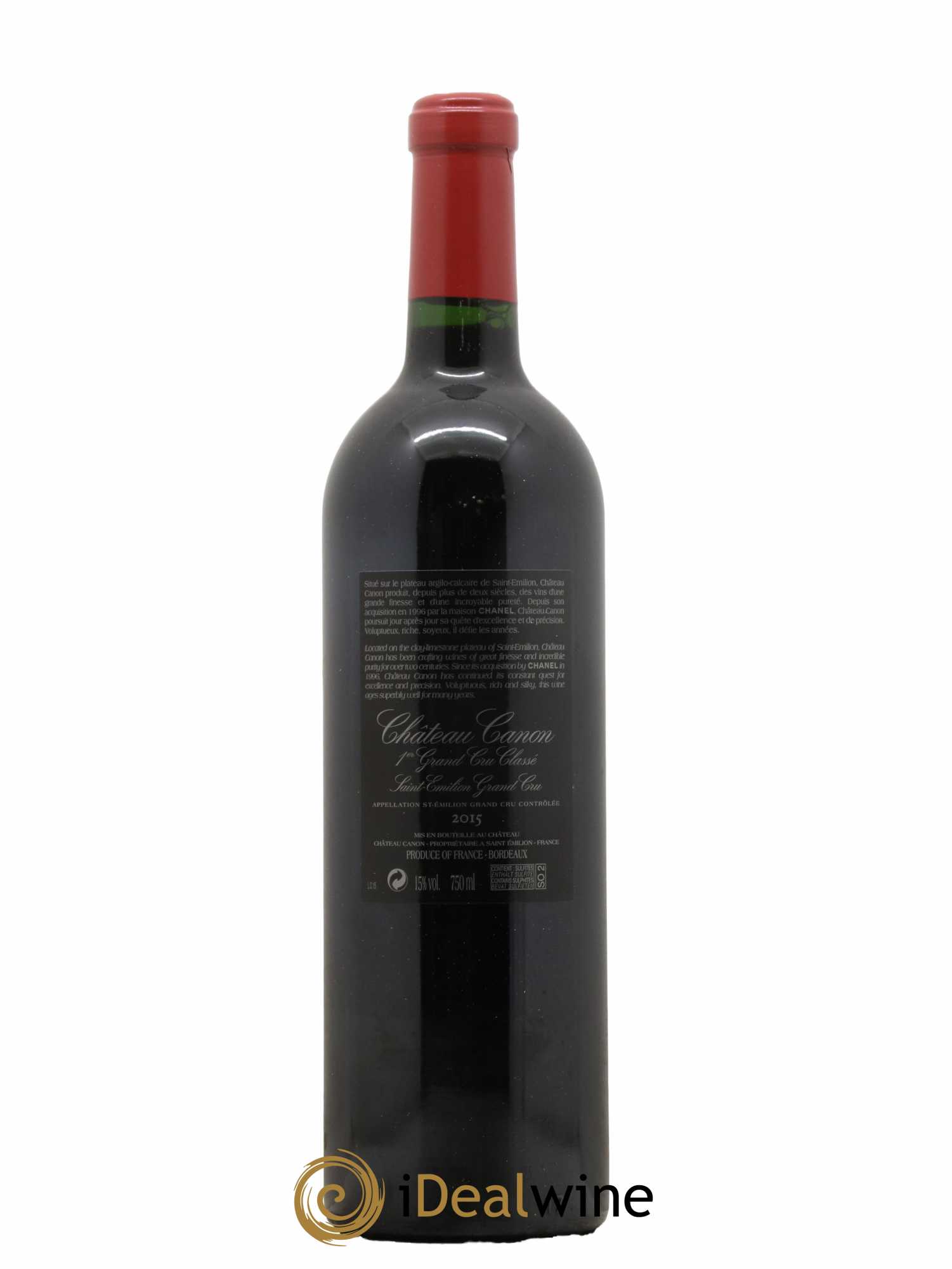 Château Canon 1er Grand Cru Classé B  2015 - Lot de 1 Bouteille