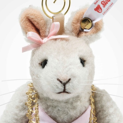 Ballerina Maus Ornament, 11 cm, hellgrau