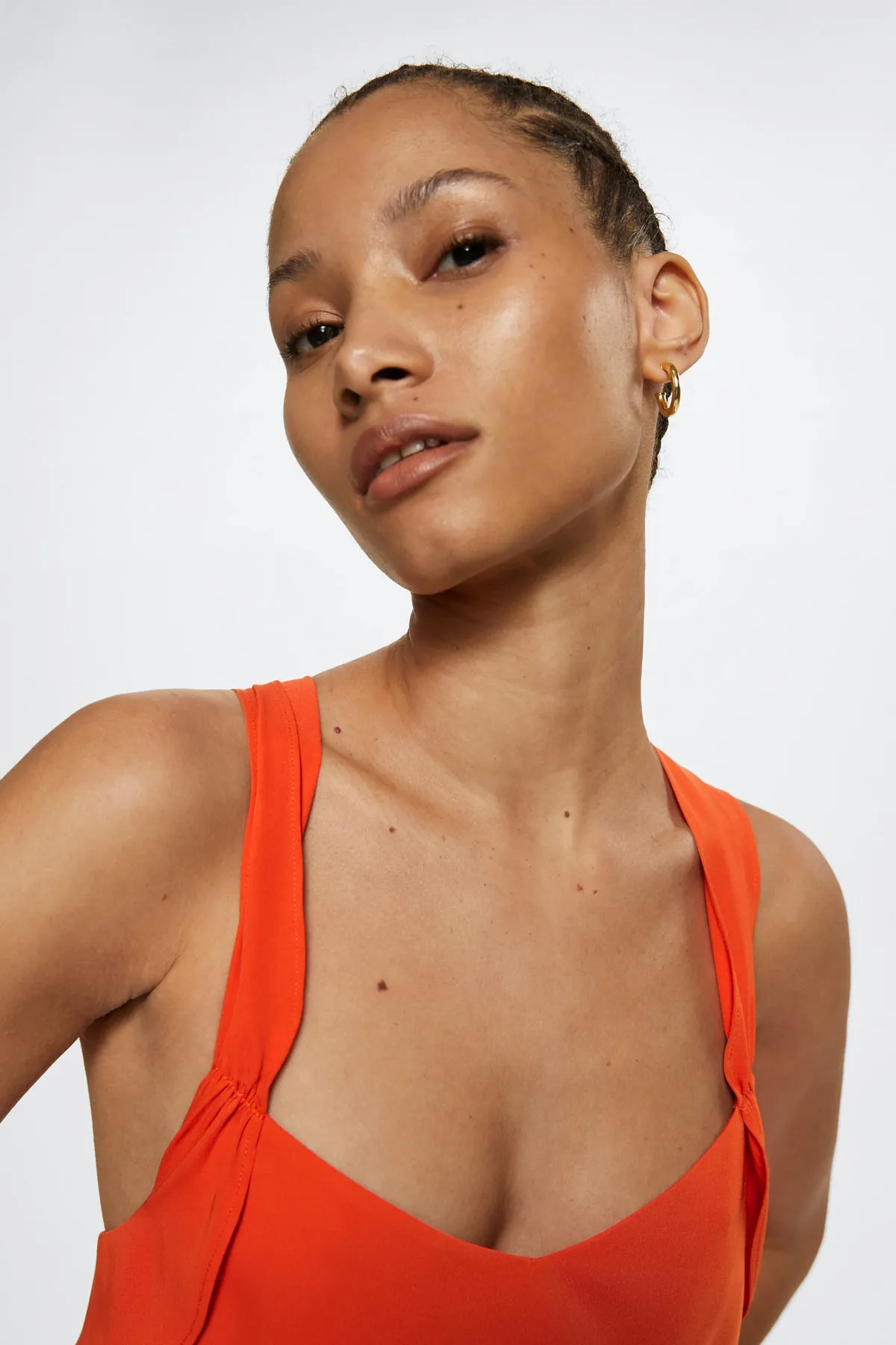MANGO  Jumpsuit - Orange - Regular Fit