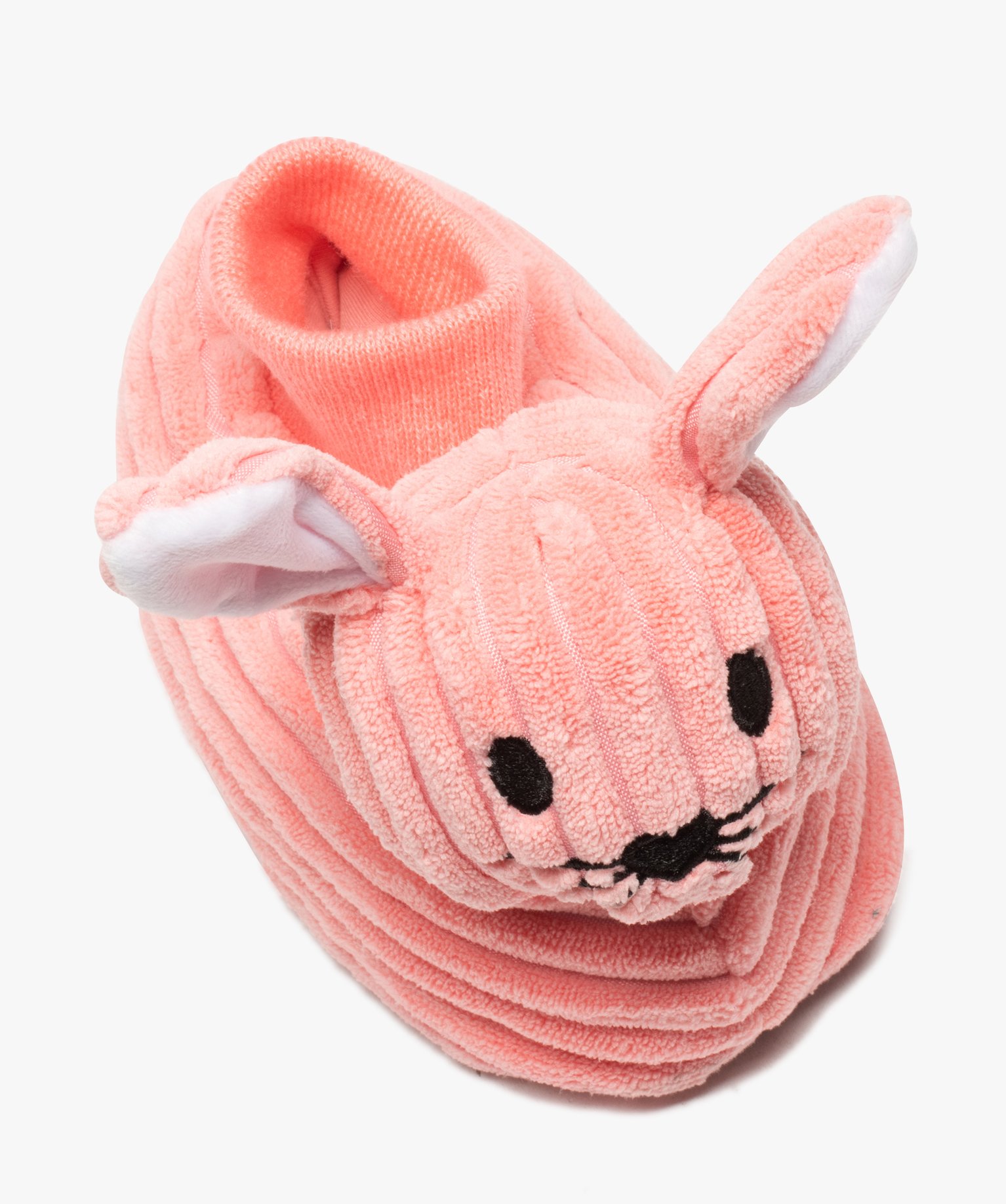 Chaussons fille 3D en forme de doudou lapin rose | GEMO