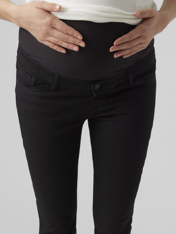 Vero Moda Umstandsjeans mit Skinny Fit in Black günstig kaufen XS