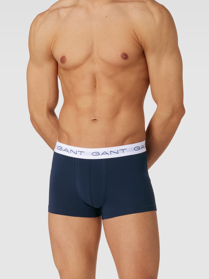 Trunks mit Logo-Stitching im 3er-Pack in rot