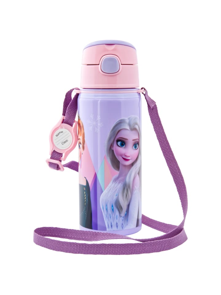 miniHeld Kinder Trinkflasche Frozen 600ml Aluminium Flasche Tragegurt Elsa Anna 6 Jahre günstig kaufen onesize