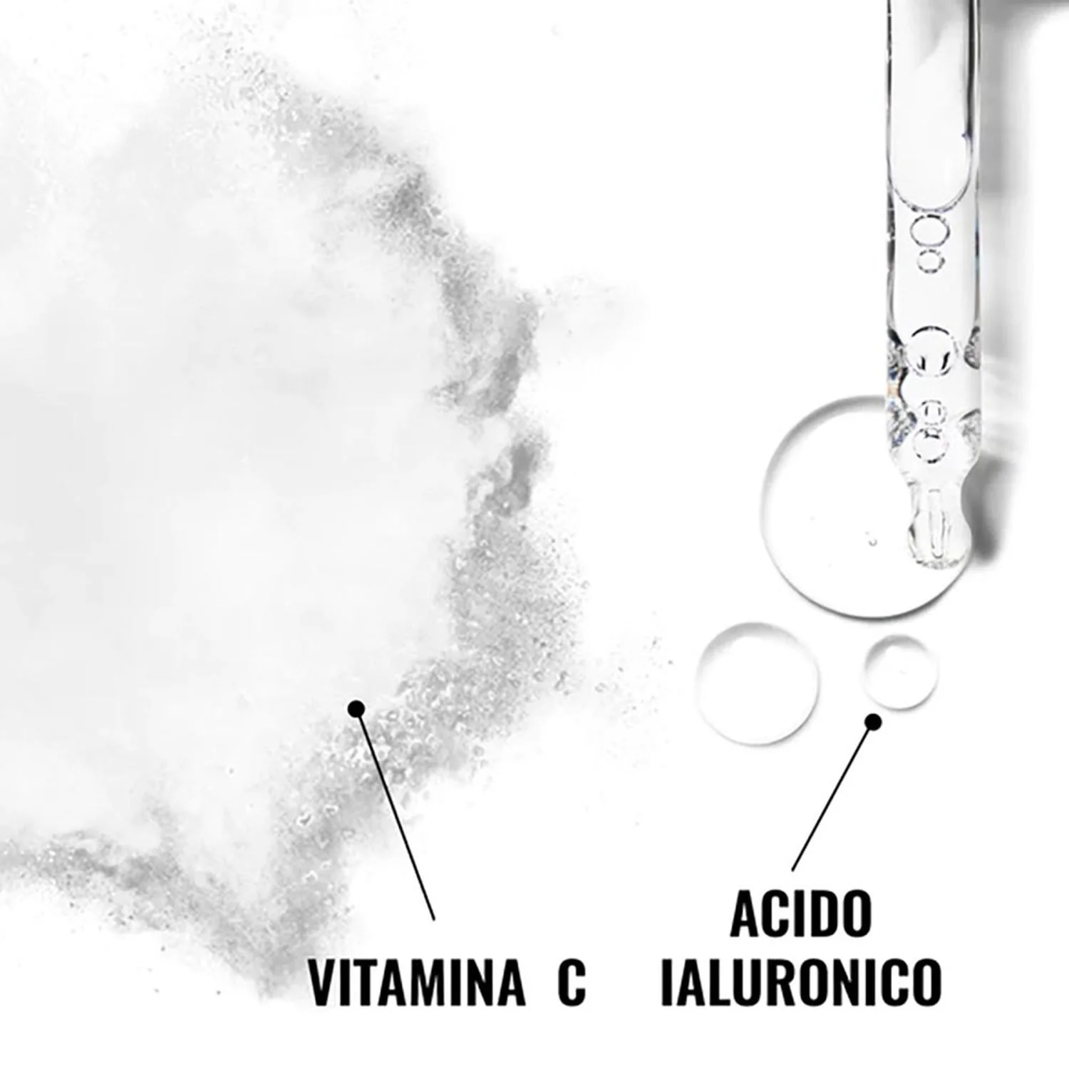 PURE C Face - Vitamina C pură 16% în acid hialuronic - Ser facial cu efect global, Ser facial antirid, Ser facial anti-pete